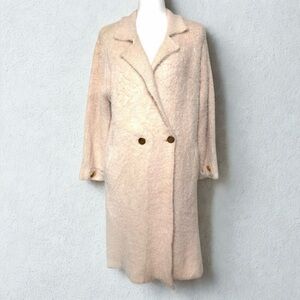 POL Teddy Eyelash Sweater Coat Women Small